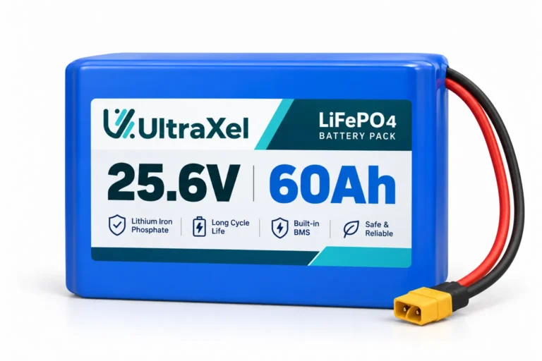 25.6V 60Ah Wide Temp LiFePO₄ Battery Pack For Solar Street Lighs