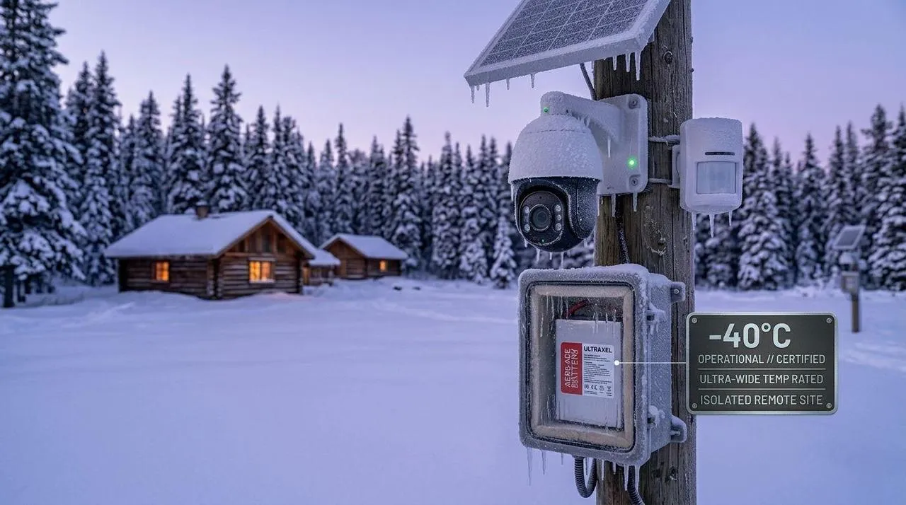 Remote Security Monitoring Battery