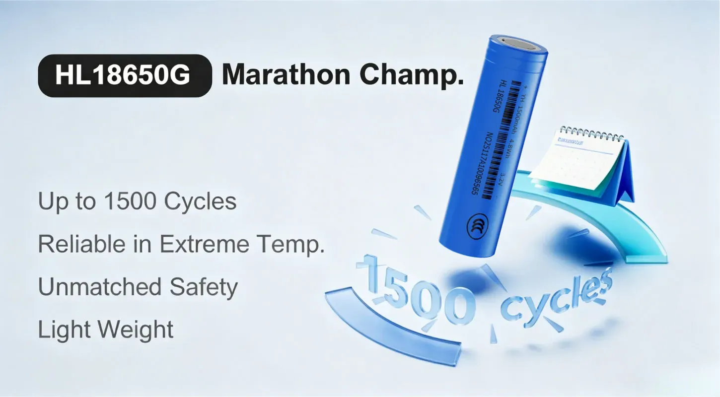HL18650G LiFePO4 Cell