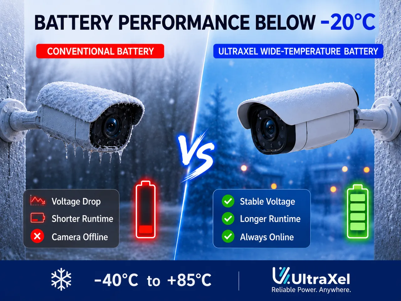 BATTERY PERFORMANCE BELOW -20°C