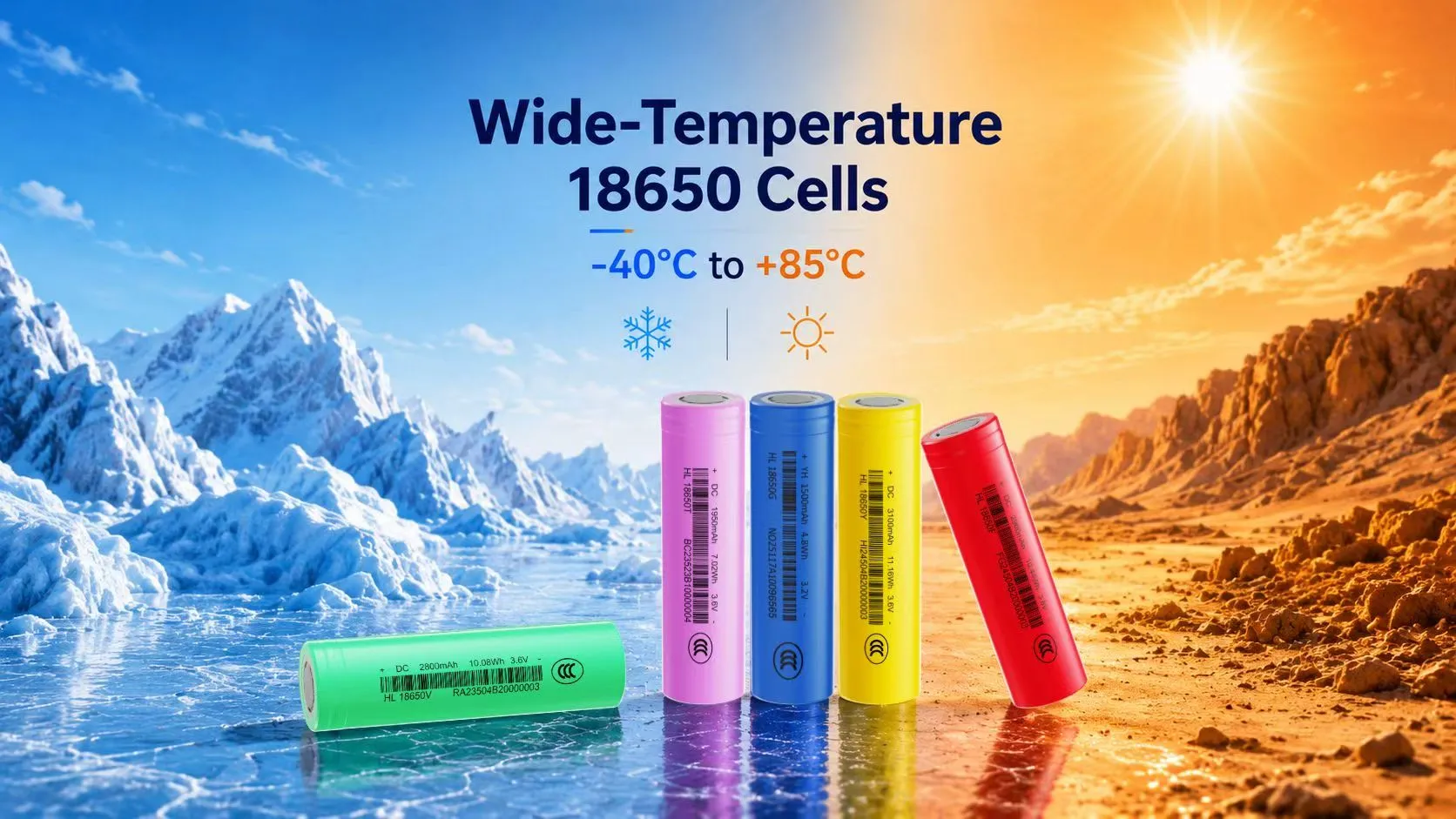 Wide Temperature 18650 Battery Cell | UltraXel
