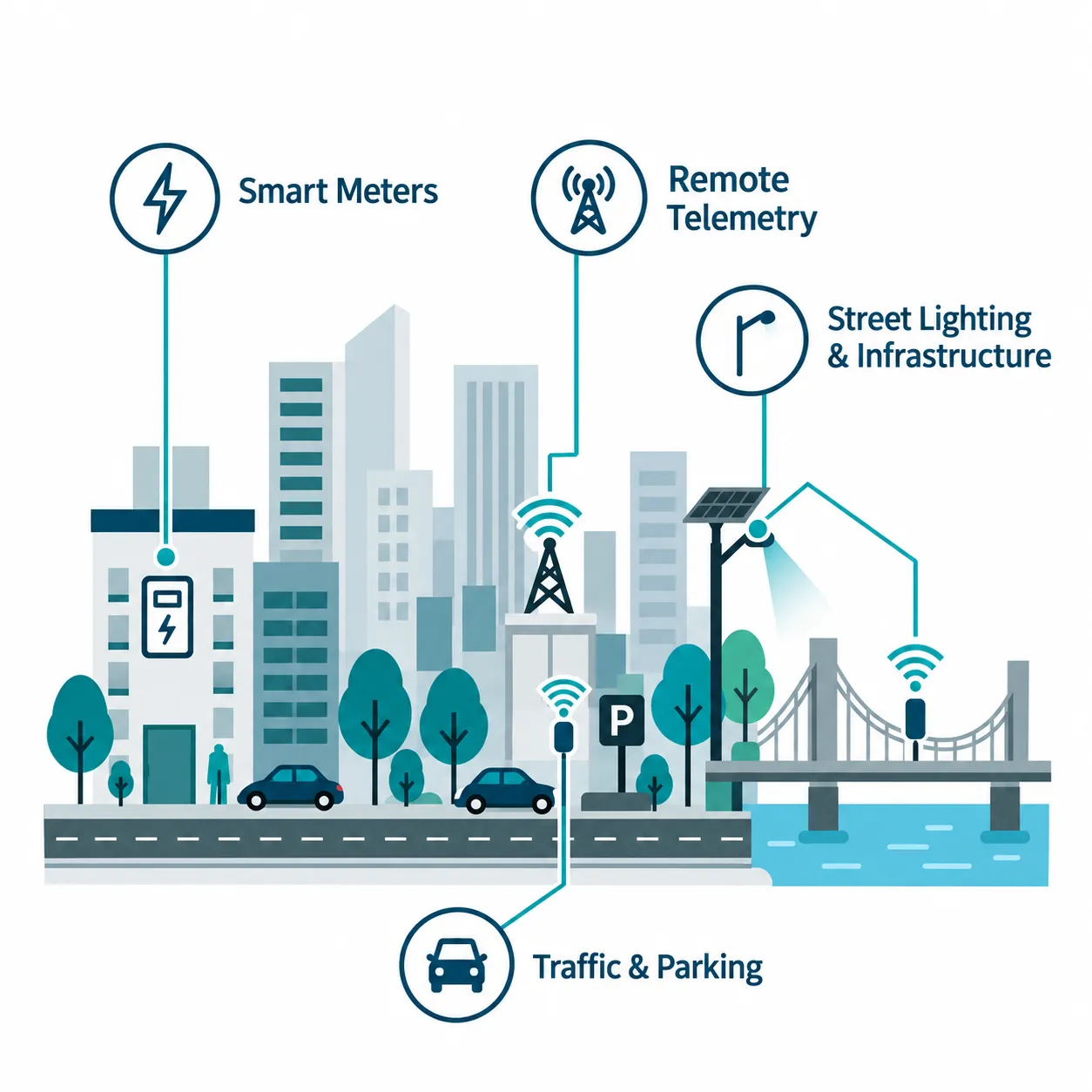 Batteries Power Smart City