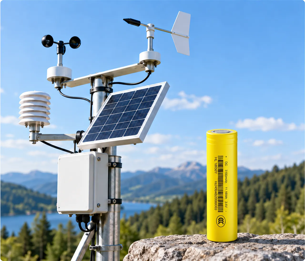 UltraXel 18650Y Battery For Solar Data Logger Project