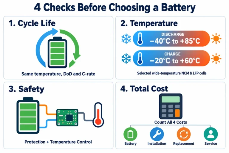 4 Checks Before Choosing A Battery