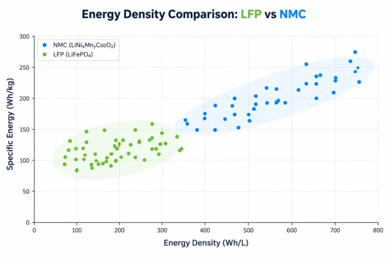 LFP Vs NMC Battery In Energy Density