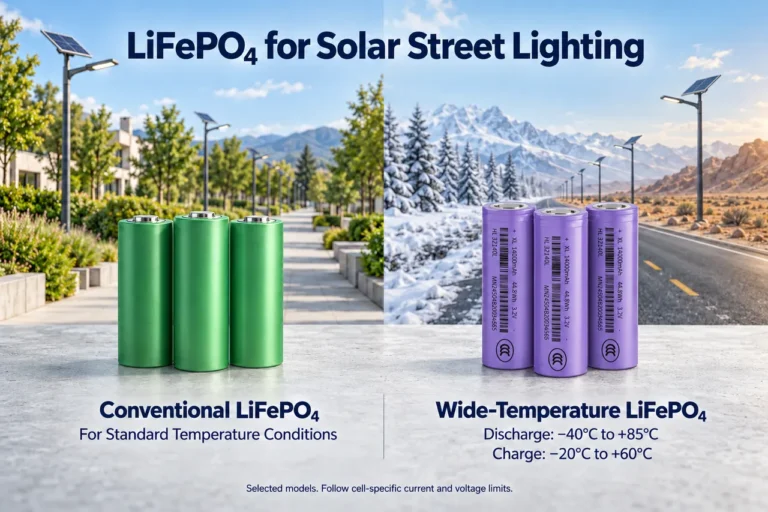 LiFePO4 For Solar Street Lighting