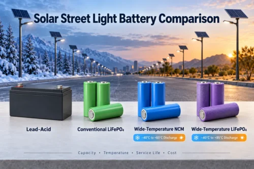 Solar Street Light Battery Comparison