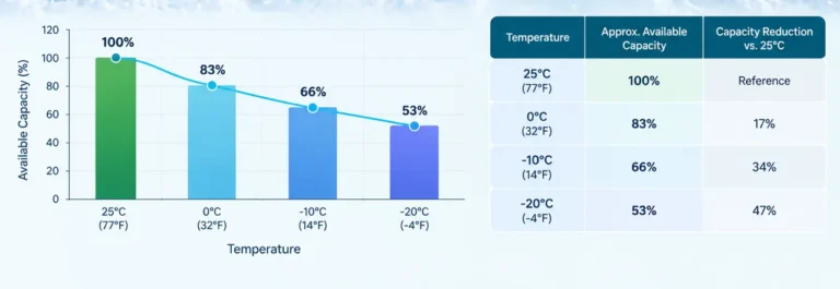 Low Temperature Effects On Battery Capacity